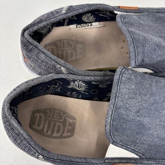 Hey Dude Mens Sunapee Craft Loafer Size 11 Navy Blue Slip On Comfort Sneaker - Picture 7 of 12